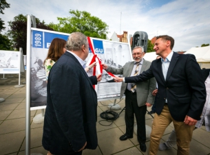 Otwarcie wystaw "1989. Próba dialogu”, która pokazuje ostatni rok PRL i pierwsze chwile po czerwcowych wyborach z 1989 r.